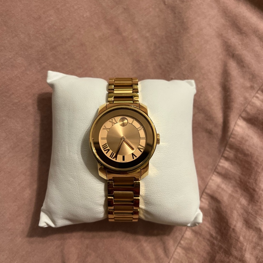 Movado Bold Watch for Women Rose Gold Quartz